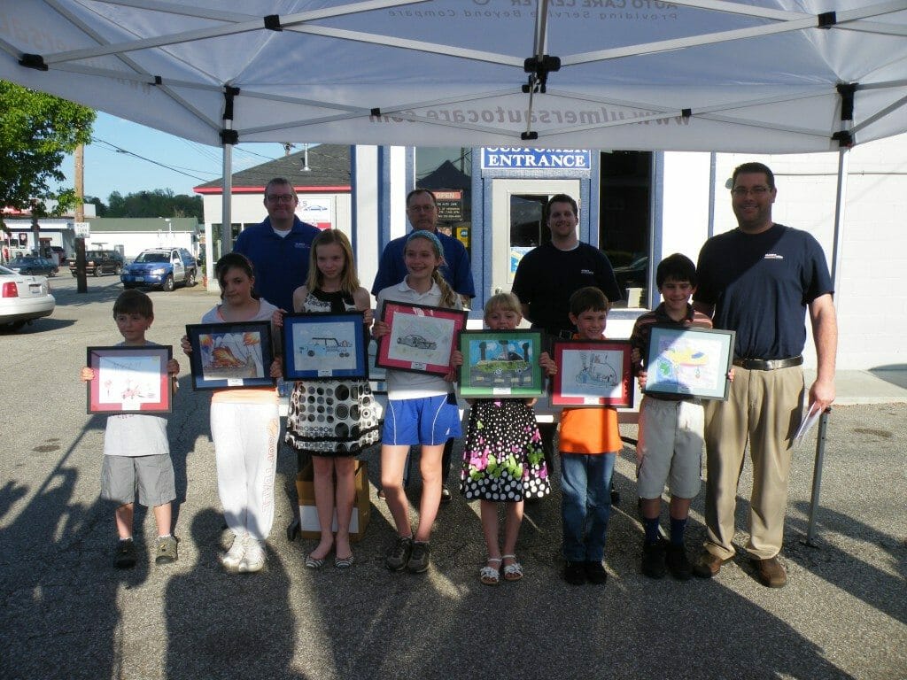 winners of the milford art contest at ulmer