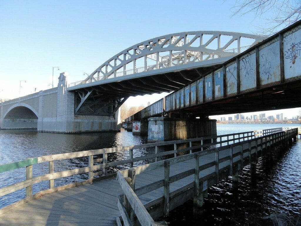 the boston university bridge in boston, ma