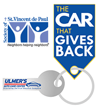 Ulmers Auto Care the car that gives back logo
