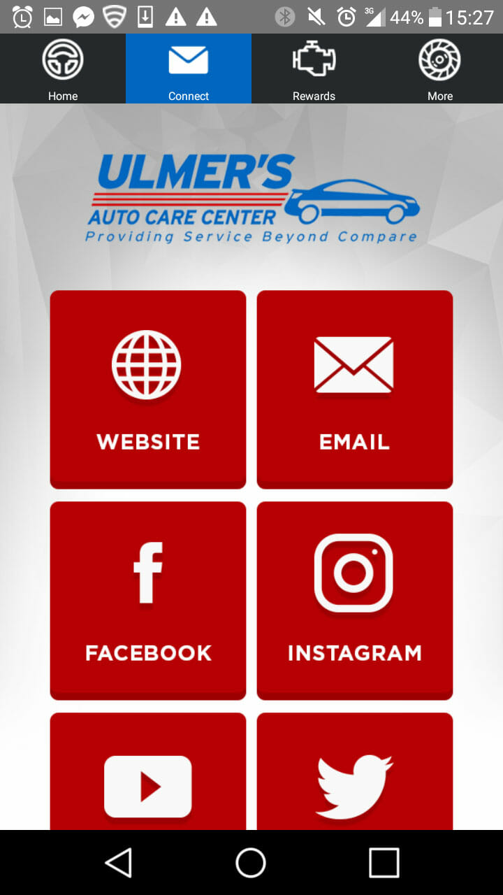 ulmers auto care- auto service app